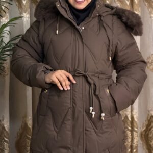 101 Ladies Puffer Jacket-Coffee